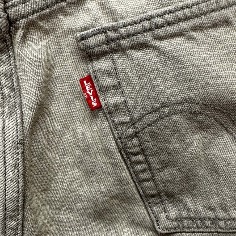 Levi's 501 Premium Jeans Womens W27 L26‎ Gray Button Fly 100% Cotton Straight - Picture 7 of 15
